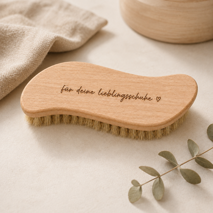Schuhbürste weich aus Holz – für deine Lieblingsschuhe ♡