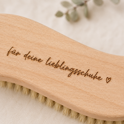 Schuhbürste weich aus Holz – für deine Lieblingsschuhe ♡