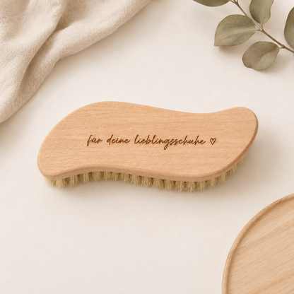 Schuhbürste weich aus Holz – für deine Lieblingsschuhe ♡