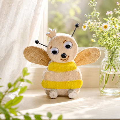 Deko Biene aus Holz – liebevolle Dekoration für Frühling & Sommer