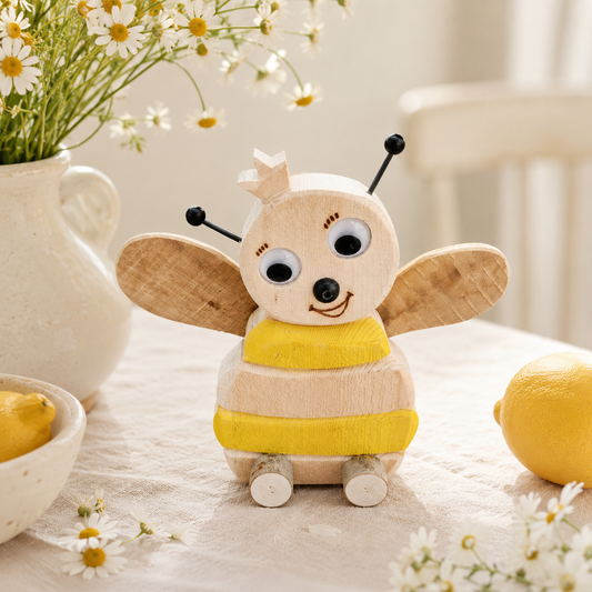 Deko Biene aus Holz – liebevolle Dekoration für Frühling & Sommer