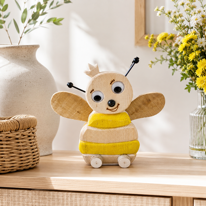 Deko Biene aus Holz – liebevolle Dekoration für Frühling & Sommer