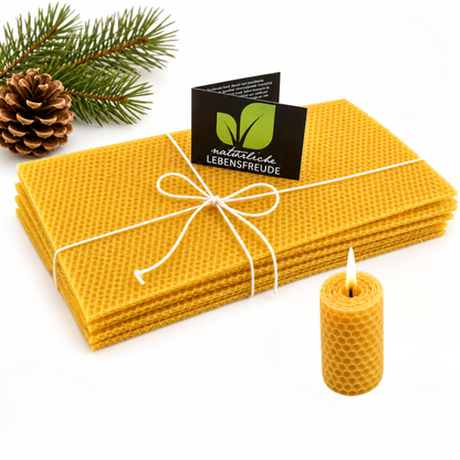 Bienenwachs Kerzen Bastelset | DIY Weihnachtsbasteln für Kinder